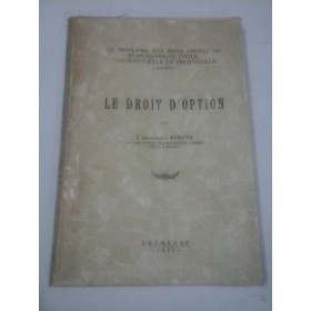 LE  DROIT  D˙OPTION  -  J. POPESCO- ALBOTA